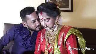 Newly Devoted to Indian Girl Sudipa Hardcore Honeymoon Mischievous suntanned sex added to creampie - Hindi Audio